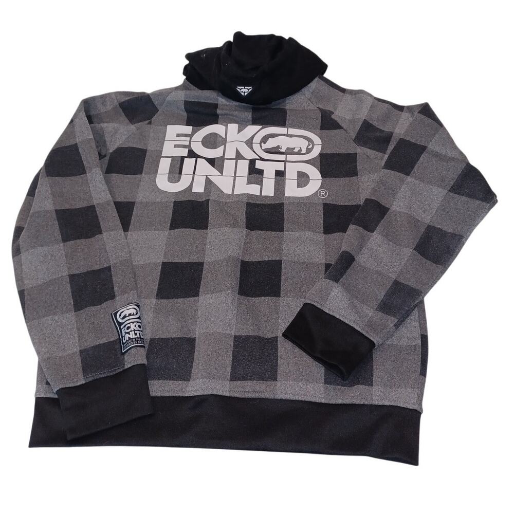 Nice ECKO UNLTD Men's Checkered Spin Off Hoodie Size M
